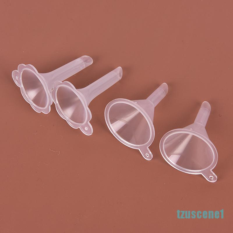 ❤adornmentno1❤ 2pcs Small Plastic For Perfume Diffuser Bottle Mini Liquid Oil Funnels Lab