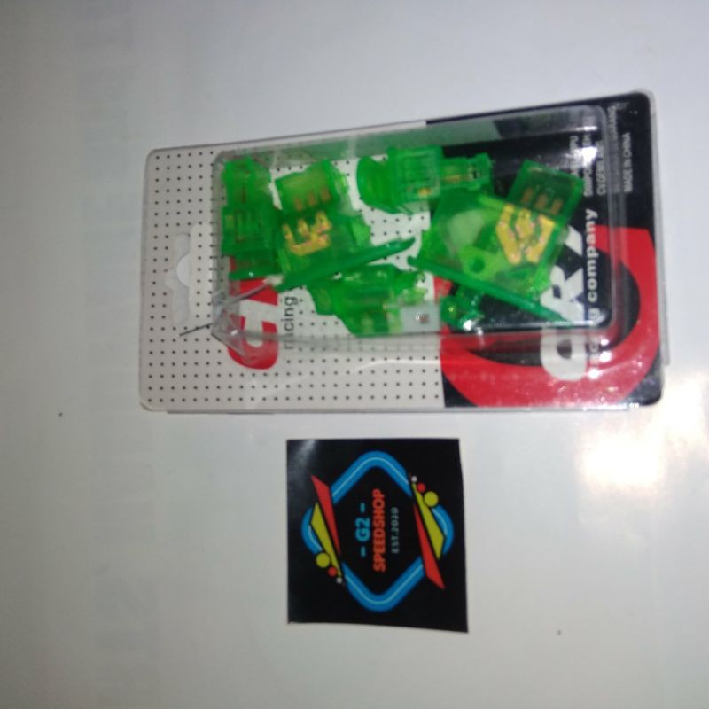 TOMBOL SAKLAR SHET VARIASI GREEN / HIJAU HONDA BEAT KARBU VARIO KARBU FITNEW KHARISMA SMASH REVO OLD