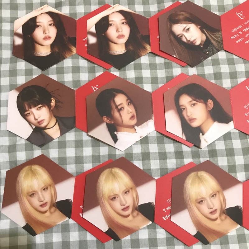 official message card mc Photocard pc id card Ive eleven gaeul yujin rei Wonyoung liz leeseo