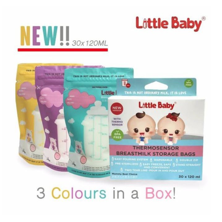 LITTLE BABY BREASTMILK STORAGE BAGS 120ML / BMS2209