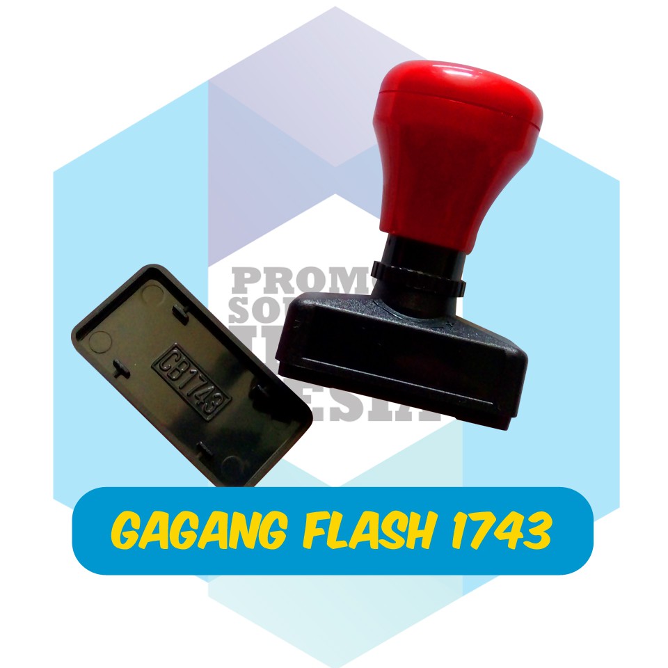 

gagang stempel flash ukuran 17x43mm