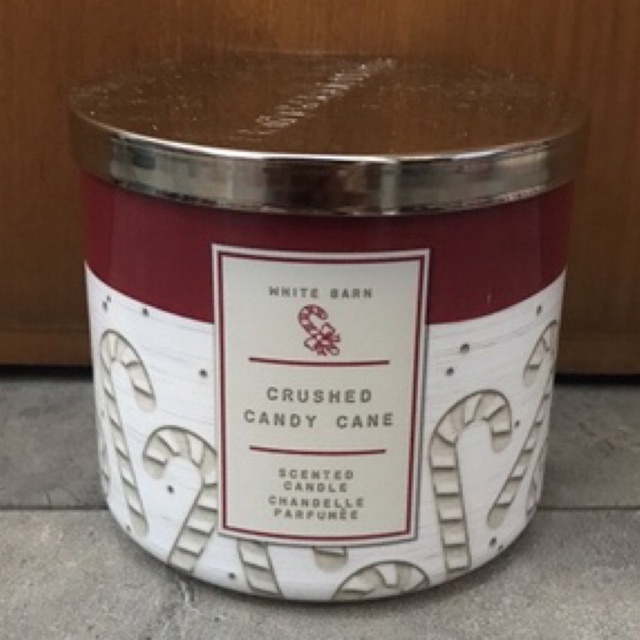 Jual Bath And Body Works Candle 3 Wick Crushed Candy Cane Shopee Indonesia