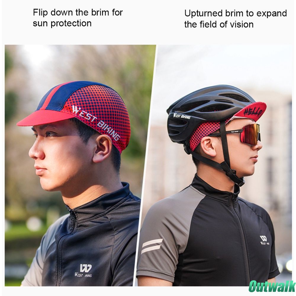 WEST BIKING Bicycle Riding Cap Outdoor Sports Sun Protection Sun Hat Road Cycling Hat Equipment -OW-