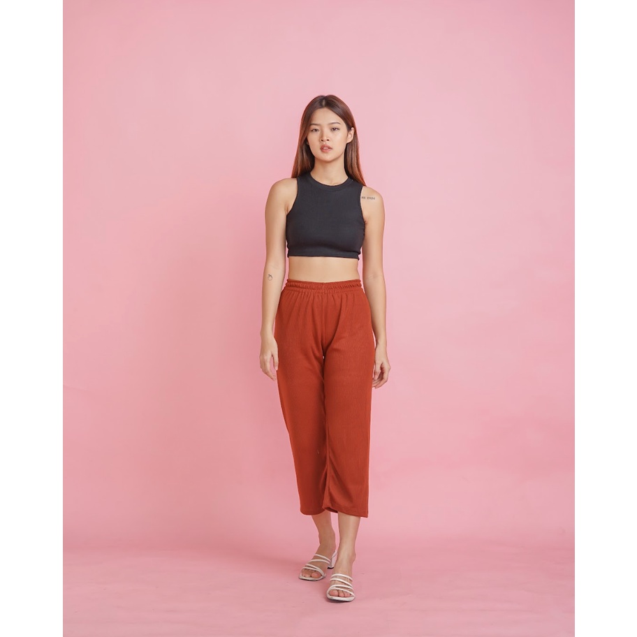 MODAVIE - KAREN Pants Celana Rajut Kulot Korean Style