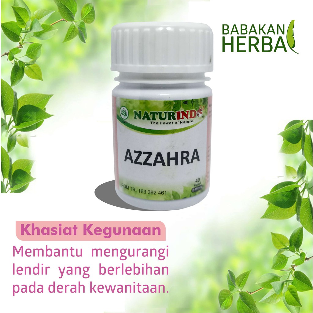

Naturindo AZZAHRA Babakan Herbal Membantu Mengurangi Lendir Yang Berlebihan Pada Daerah Kewanitaan