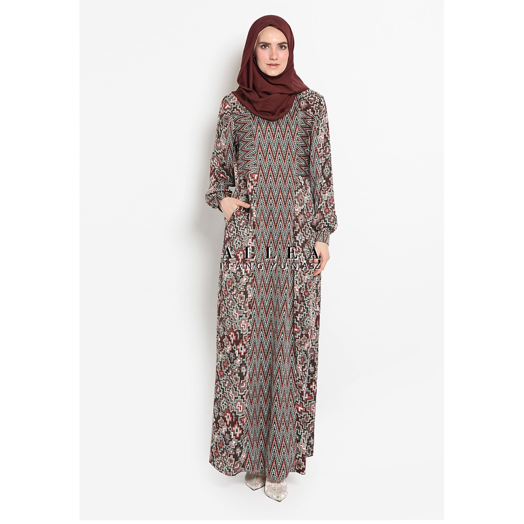 Allea Itang Yunasz / Fenia Dress/ Gamis Wanita - Hijab Fashion Muslim