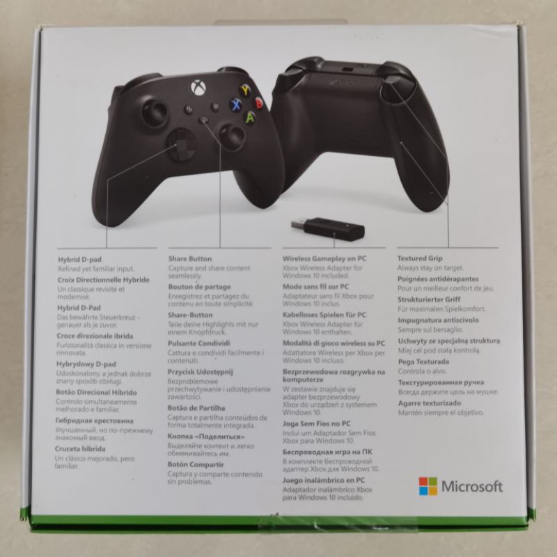 New XBOX Series X S Wireless Controller + Adapter + Cable Windows 10