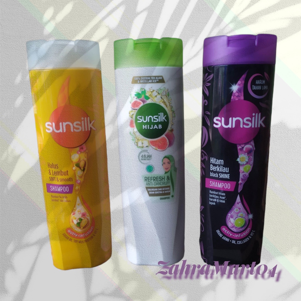 Sunsilk Shampo Black Shine - soft &amp; Smooth 320ml