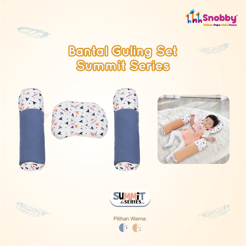 Snobby Bantal Guling Bayi Set Summit Series Bahan Halus Tidak Berbulu - TPB 6221