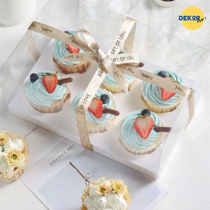 BOX CUPCAKE Box Muffin Box Kue Ulang Tahun Packaging Kue Box Mika Kue