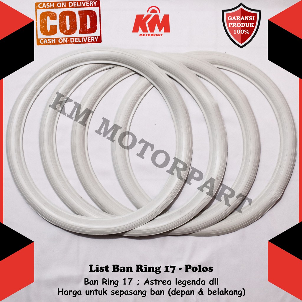 Lis Ban List Ban Motor Ring 14 Ring 17 Motor Matic dan Bebek Putih Biru Merah Untuk Motor Beat Vario