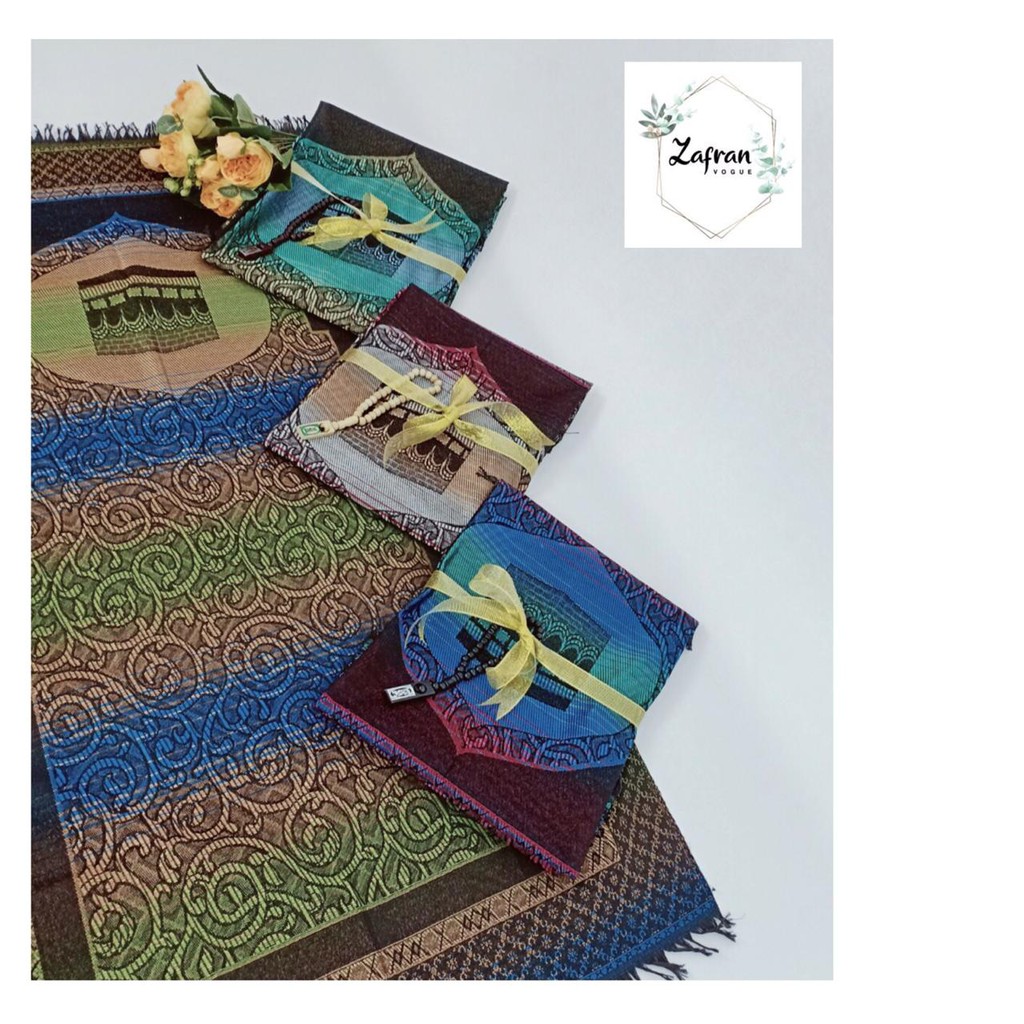 Souvenir Sajadah Travel Turki Free Tasbih Kayu