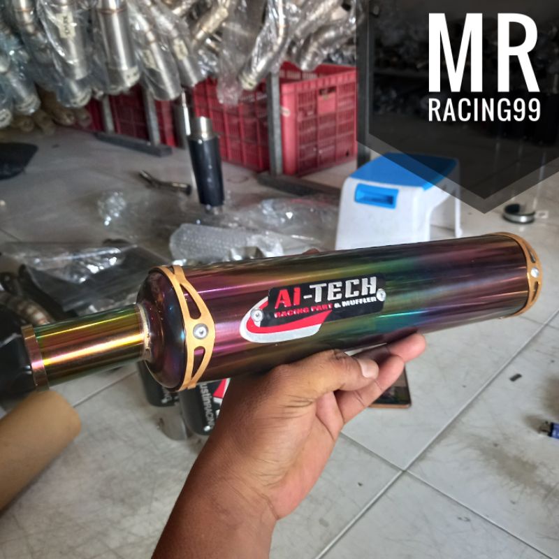 Silincer Knalpot Racing AITECH Rainbow Pelangi - Aitech Carbon Ninja R - RR - S Stainless