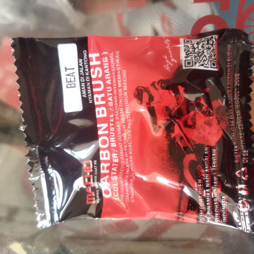 carbon brush areng stater dinamo beat merk macho