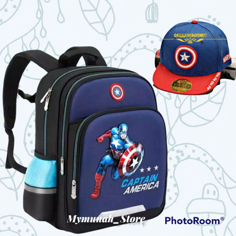 Tas Ransel Sekolah Anak Laki Laki SD Karakter Superhero Murah