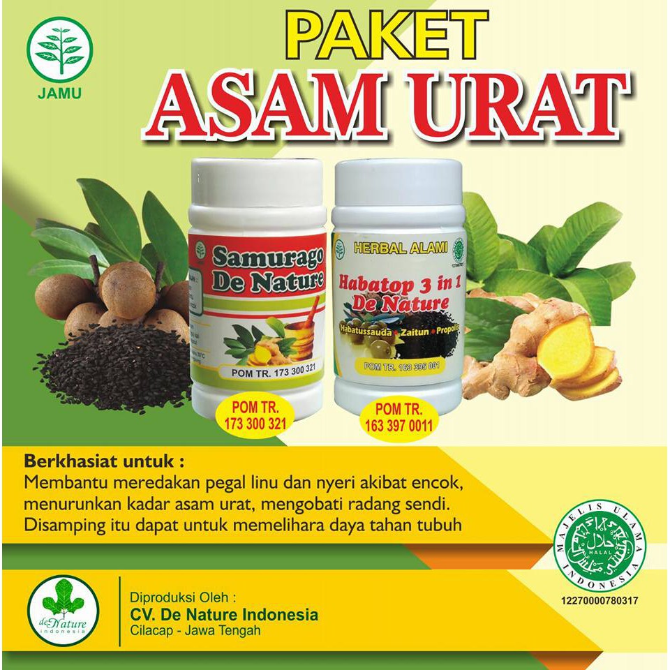 Original Obat Asam Urat Kesemutan Atau Keseleo Kebas Otot Kaku Nyeri Pergelangan Tangan Herbal Shopee Indonesia