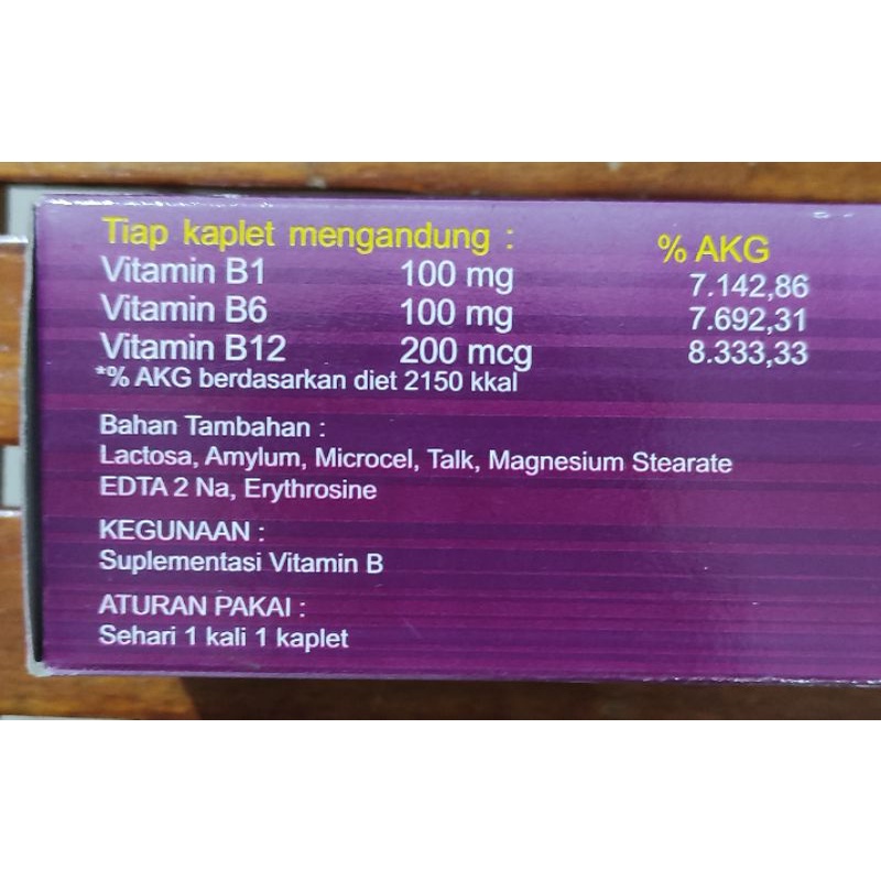 Selesbion 10 Kaplet / Memenuhi Kebutuhan Vitamin B