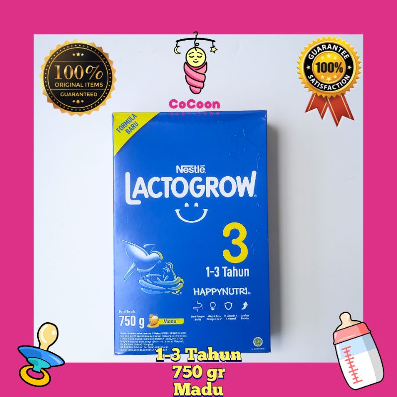 Susu Formula Lactogrow 3 735g 735 gr 750 g 750 gr Madu 1-3 Tahun