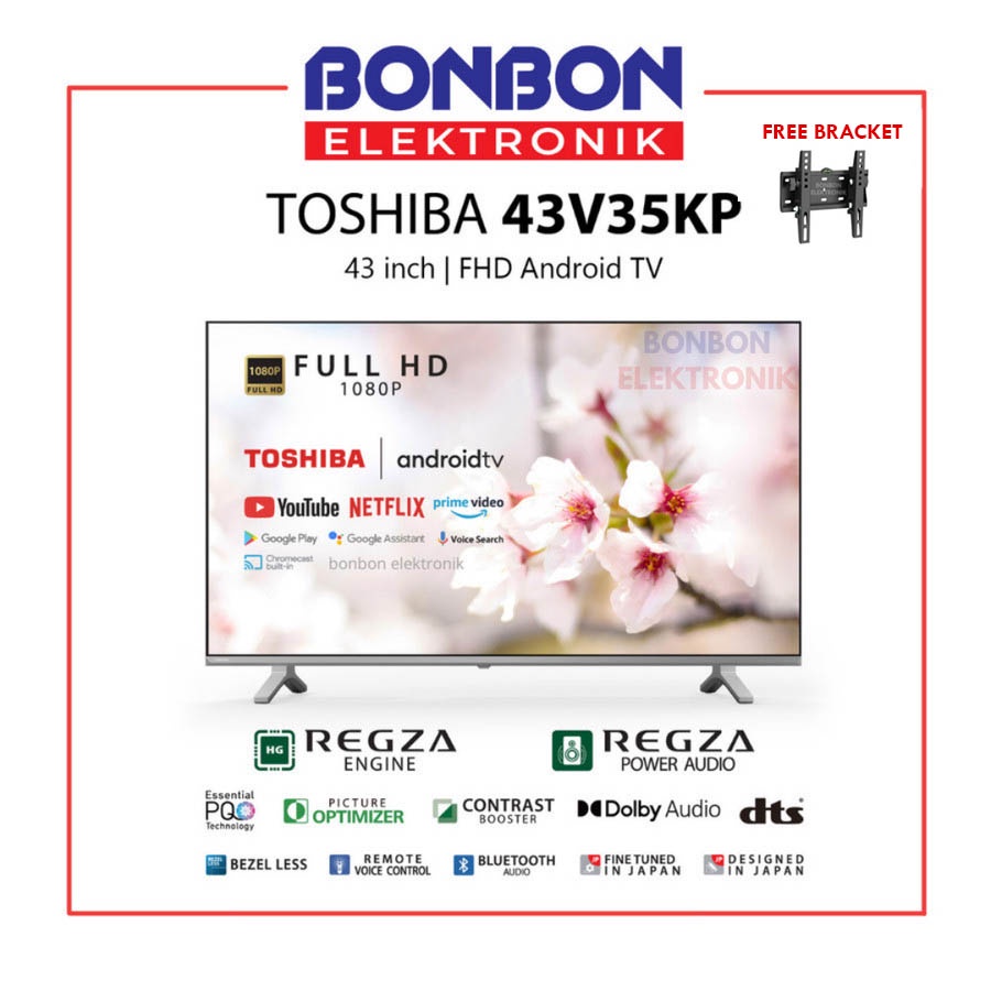 Toshiba LED TV 43 Inch 43V35KP SMART ANDROID 43V35P FHD