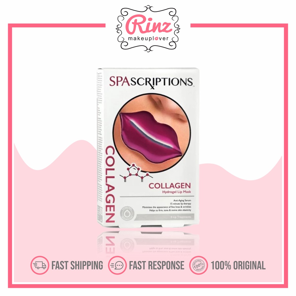 SPASCRIPTIONS Collagen Hydrogel Lip Mask 4pk