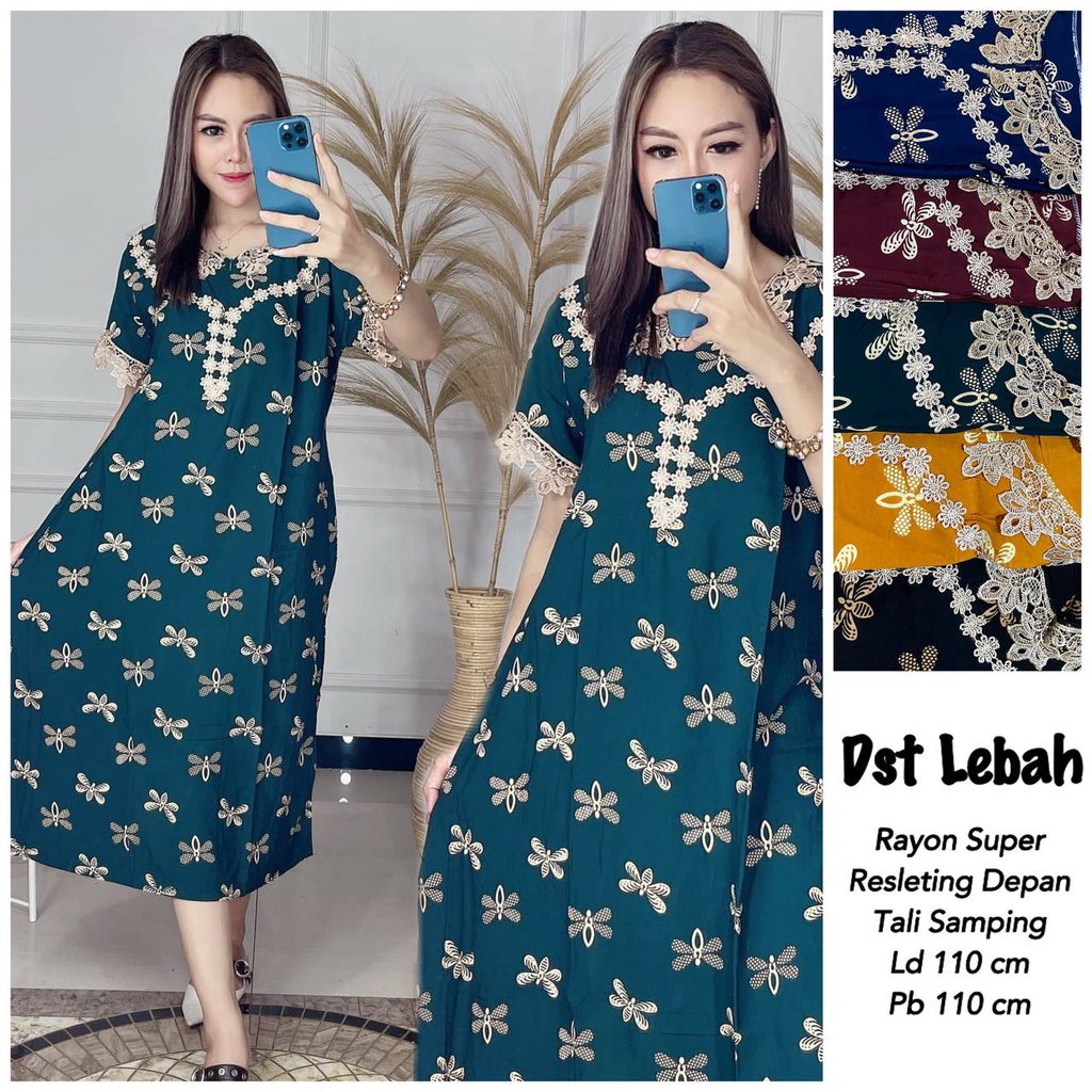 Daster Longdress Setelan Wanita Bahan Rayon Edisi Cuci Gudang Bukan Barang Cacat