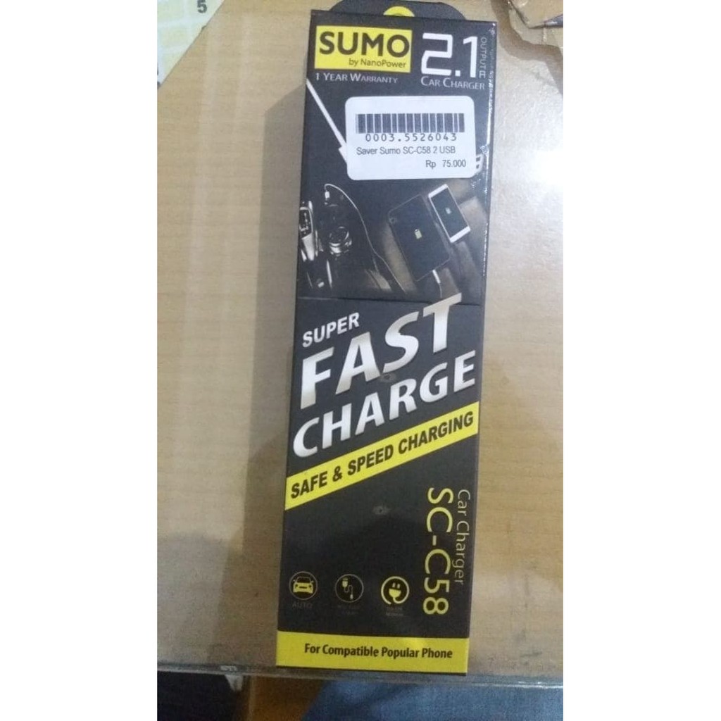 CHARGER MOBIL SUMO SC C58