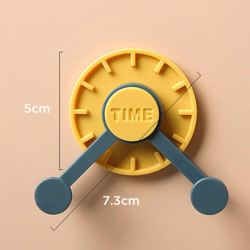 Gantungan Tembok Double Time Hook/Hook Model Jam Tempel Dinding