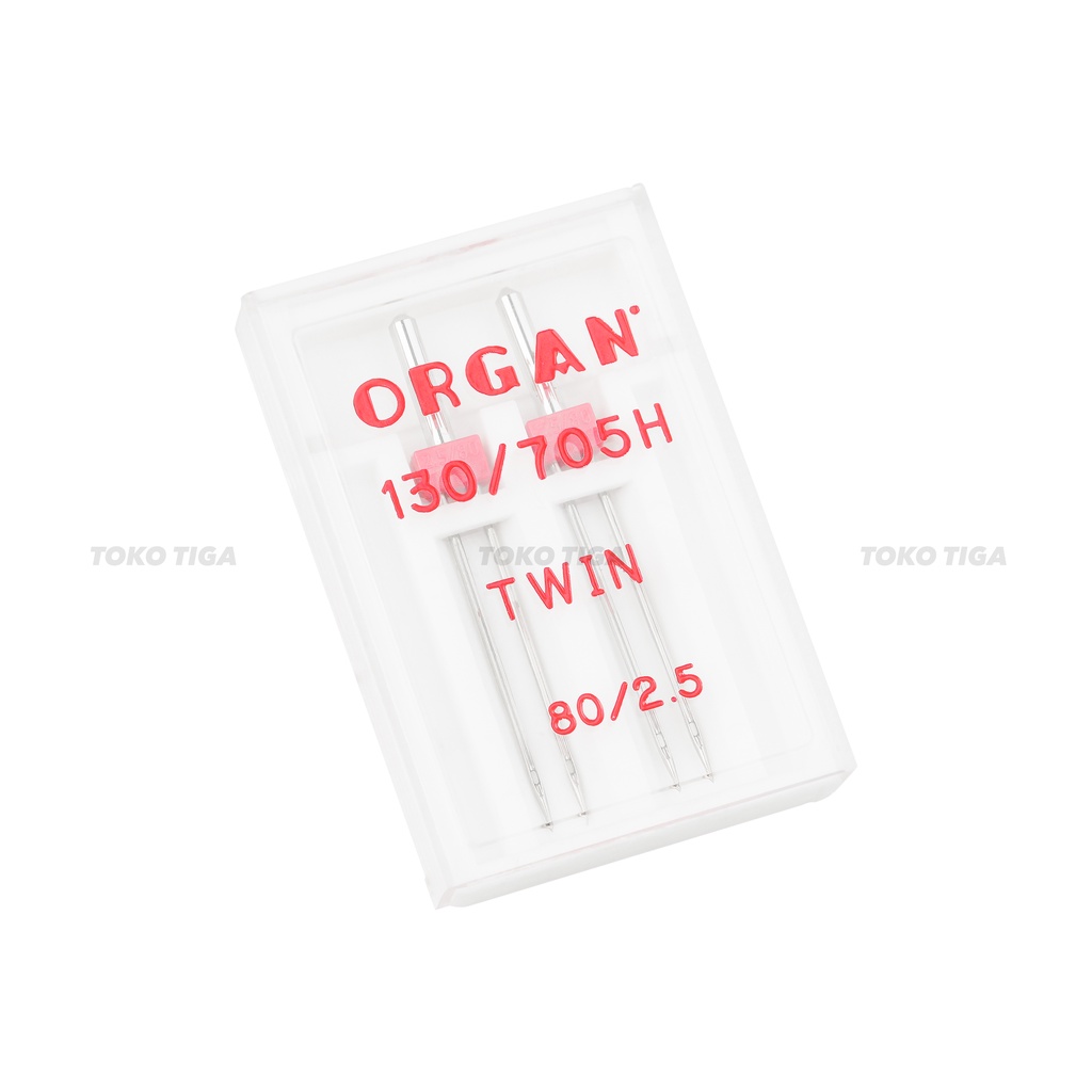 Organ Twin Needles - Jarum Kembar Ukuran 80/2.5mm