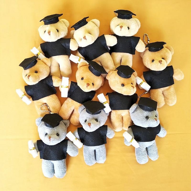 Boneka Wisuda Tedy Bear 14 cm Mini Murah Meriah Beruang ...