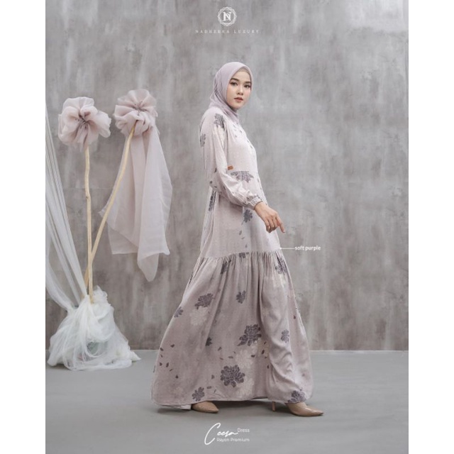 TERBARU ☑️ CEERA DRESS BY NADHEERA LUXURY GAMIS PREMIUM GAMIS LEBARAN DAILY FORMAL PESTA