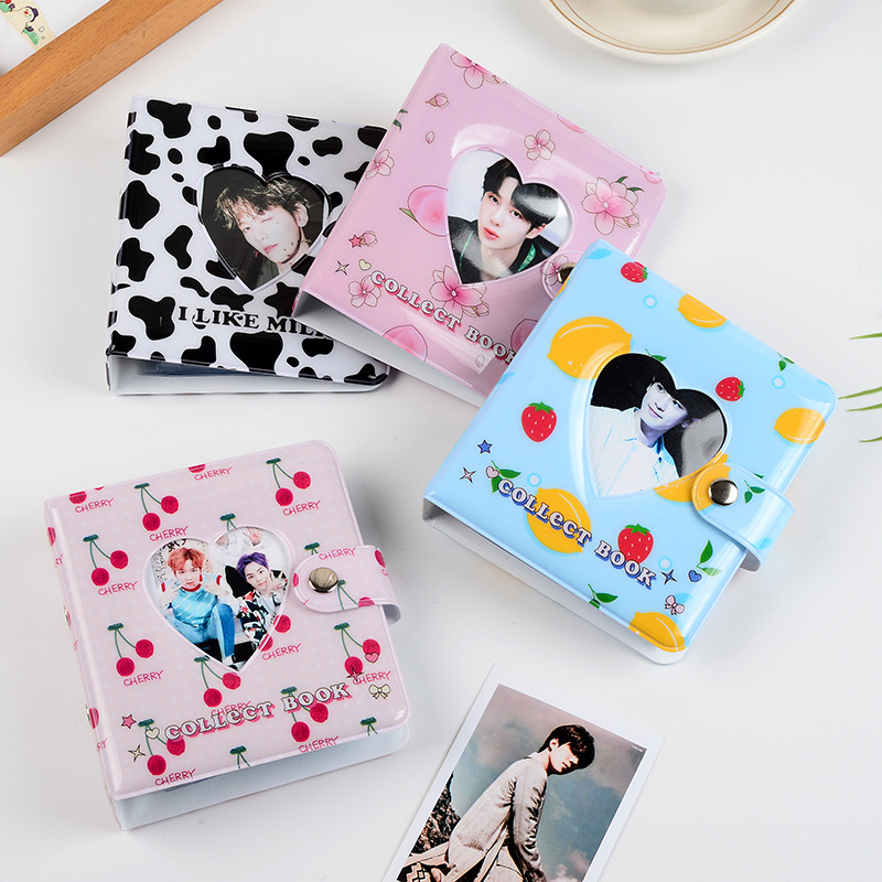 Mini 3 Inch One Pocket Photo Binder Cover Photo Album Kpop  Shell