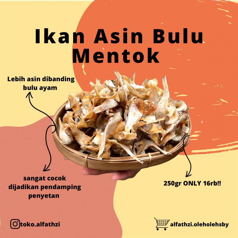 

✨Oleh-Oleh Surabaya✨ Ikan Asin Bulu Mentog 250gr