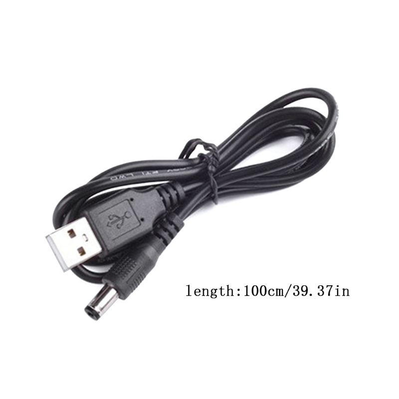 Vivi Kabel Adapter Power Supply Usb Male Ke Dc 5.5x2.1mm Dc5V