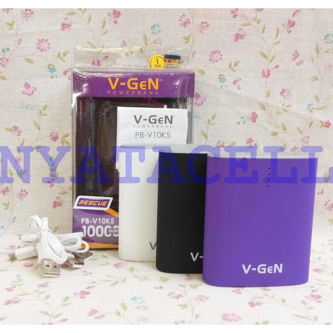 Baru Powerbank Vgen V10K5 10000Mah /Original V-Gen Power Bank 10000 Mah Ready Stock