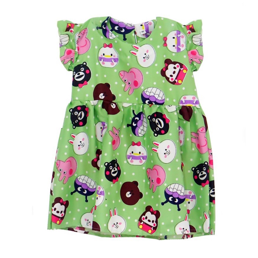 PA DRESS ANAK DASTER RUFFLE ANAK BAJU ANAK PEREMPUAN HOME DRESS TERLARIS