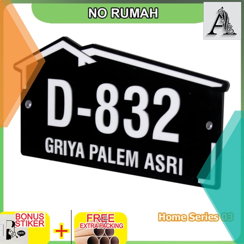 

Promo Nomor Rumah Akrilik Home Series 03 - Hitam