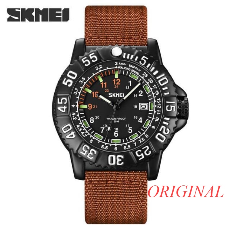 SKMEI 9281 JAM TANGAN SKMEI 9281 ORIGINAL ANALOG TAHAN AIR TALI NYLON