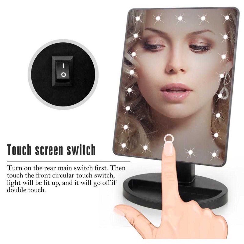 Kaca makeup/ rias - Makeup LED mirror