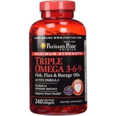 Puritan's Pride Triple Omega 369  240 Sofgels