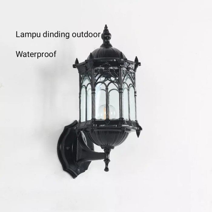 lampu Dinding Hias Tempel Waterproof Outdoor Minimalis Teras Antik