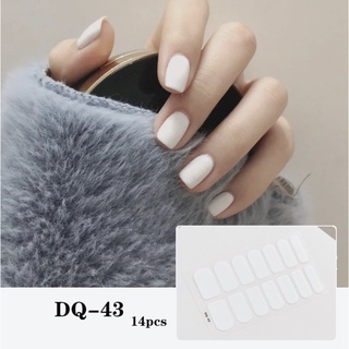 PREMIUM STICKER Nail Art Sticker Kuku 14 pcs Nail Art premium / Stiker kuku tempelan warna kuku tangan Manicure Pedicure KU030