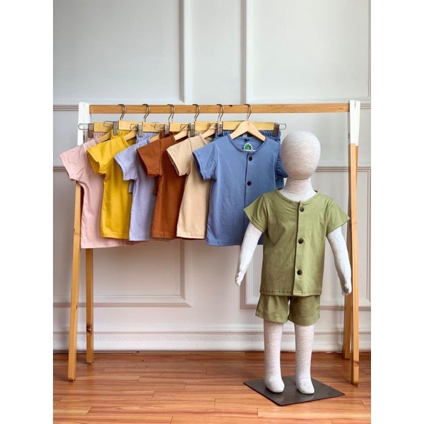 *SET BUTTON SHORT By Pineapple 1-5T*