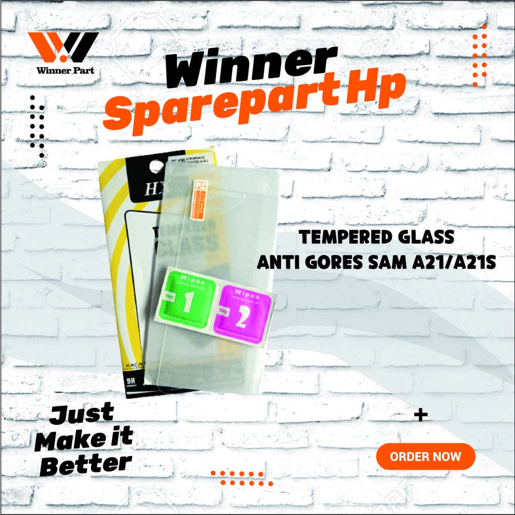 Tempered Glass / Anti Gores Samsung A21 / A21S