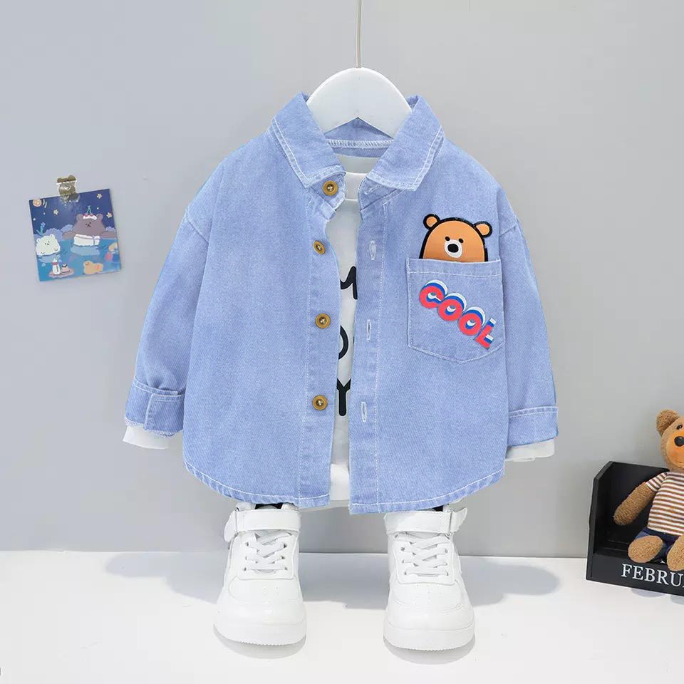 [coolbear kid OT] kemeja anak laki-laki jeans varian warna