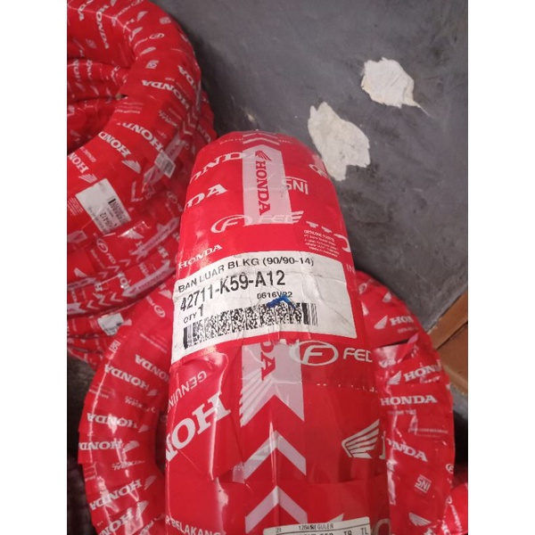 Ban Luar AHM 90/90-14 Ring 14 Tubeless belakang beat karbu,ESP,Beat Fi plus pentil