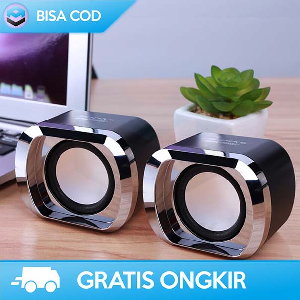 SPEAKER AKTIF MULTIMEDIA STEREO 3W BONKS DX12 FOR KOMPUTER LAPTOP ORI