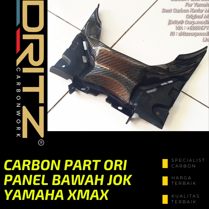 Carbon PART ORI PANEL BAWAH JOK YAMAHA XMAX Aksesoris Karbon
