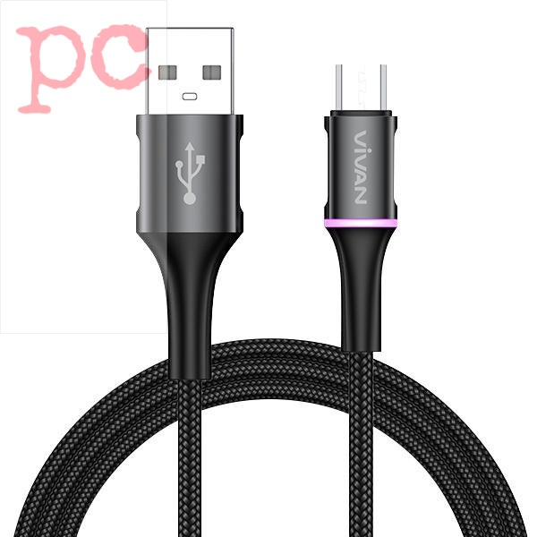 Vivan VDM100 2.4A LED Micro Data Cable Quick Charge