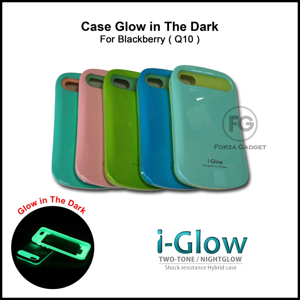 Case i-Glow for Blackberry Q10 (Glow in The Dark)