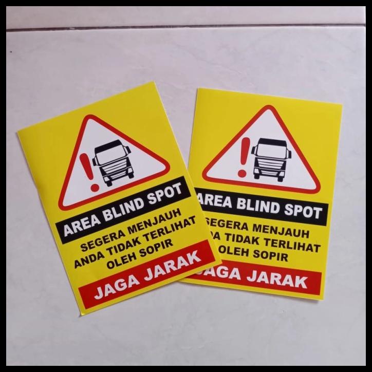 

Stiker Blind Spot/Jaga Jarak Bok Mobil Truk Barang 20X15Cm,Sgin Rambu